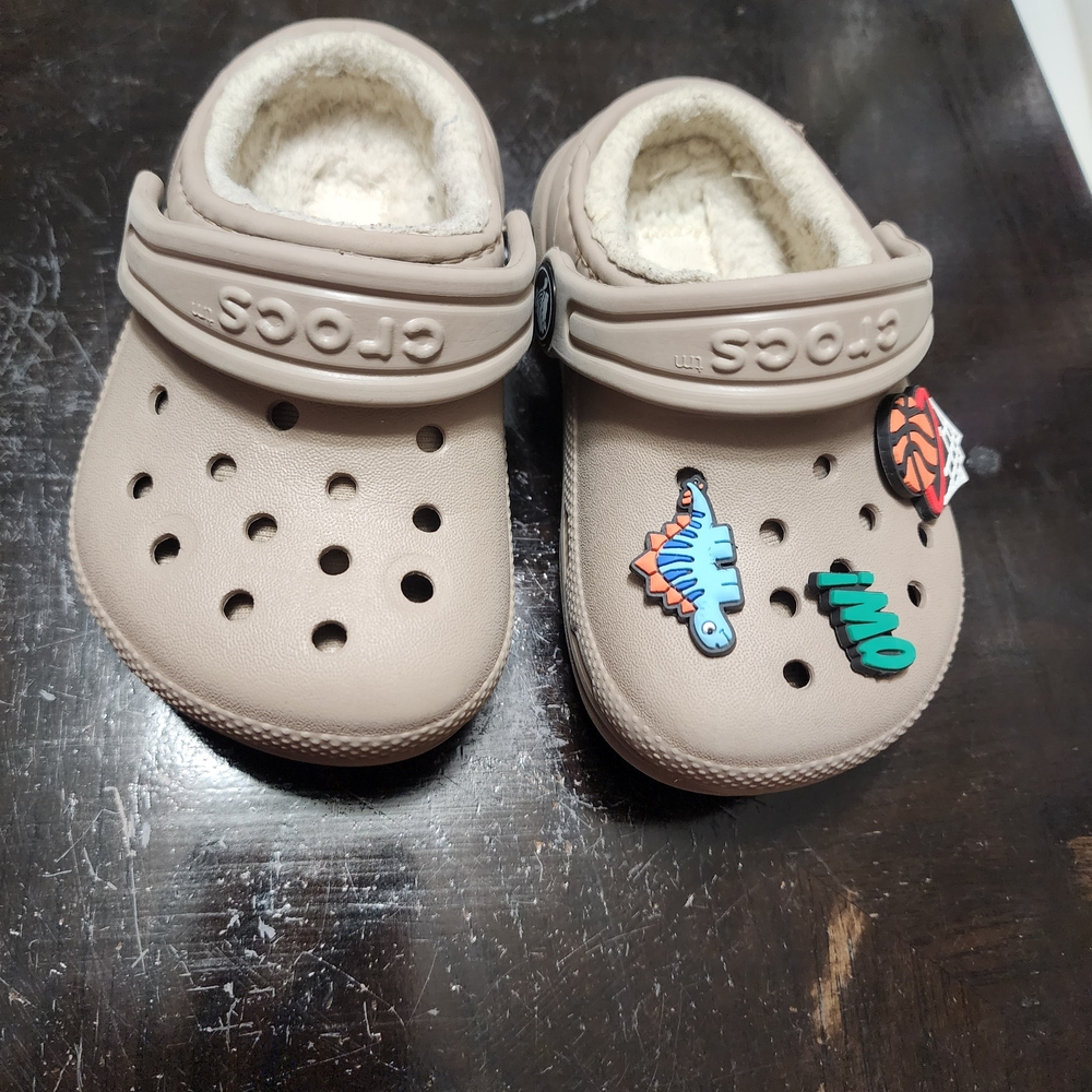 Crocs Kids Beige Clogs